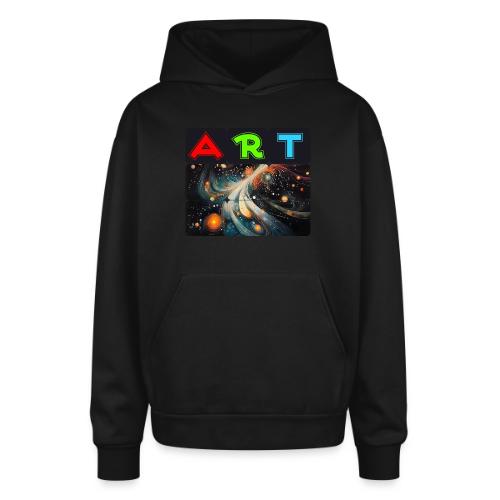Swirls of Colorful Art - Oversized Hooded Sweatshirt