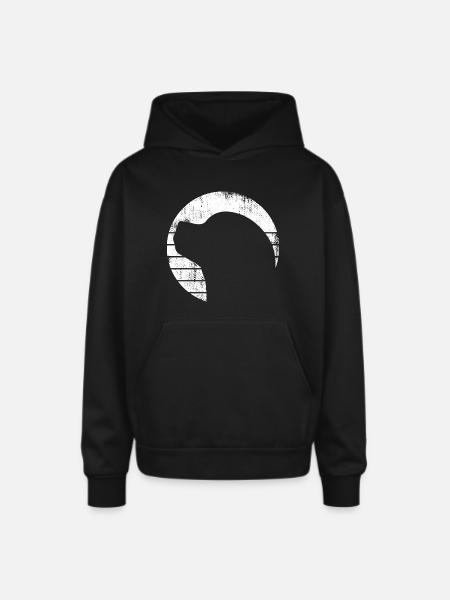 Roller Skater - Oversized Hooded Sweatshirt - black