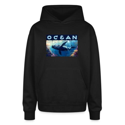 Ocean: Majestic Deep - Oversized Hooded Sweatshirt