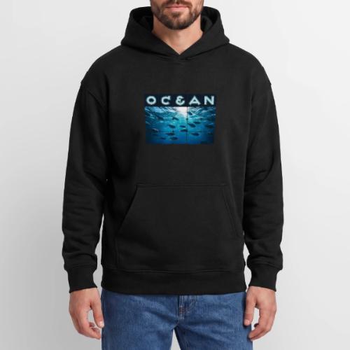 Ocean: Silver Tide - Oversized Hooded Sweatshirt