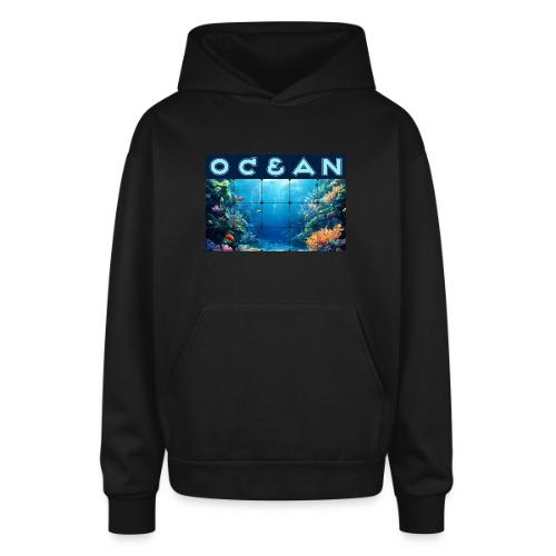 Ocean: Tropical Drift - Oversized Hooded Sweatshirt
