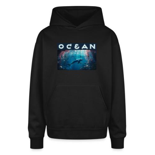 Ocean: Blue Grace - Oversized Hooded Sweatshirt