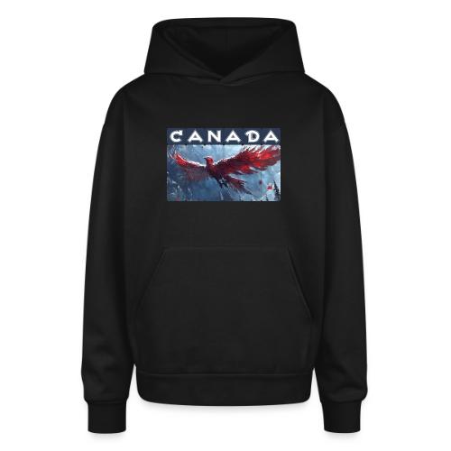 Canada Rising - Oversized Hooded Sweatshirt