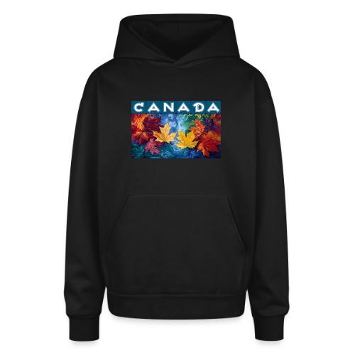Canada in Brushstrokes - Oversized Hooded Sweatshirt