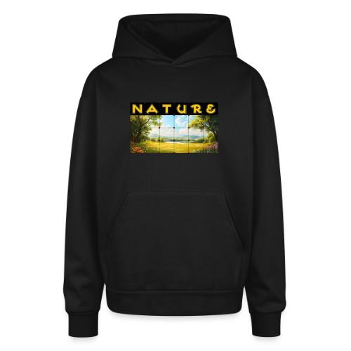 Nature: Summer Fields - Oversized Hooded Sweatshirt