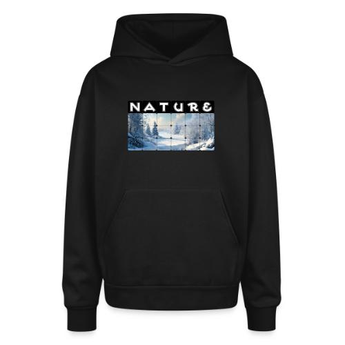 Nature: Frozen Horizon - Oversized Hooded Sweatshirt
