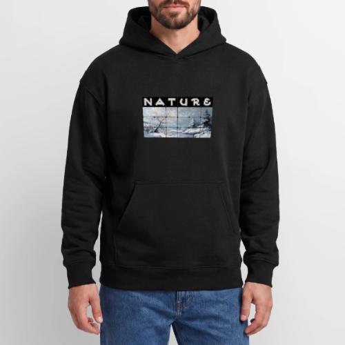 Nature: Winter Embrace - Oversized Hooded Sweatshirt