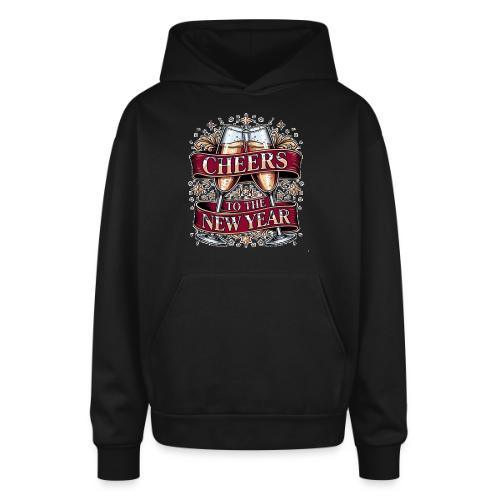 New Year's Champagne T-Shirt - Oversized Hooded Sweatshirt