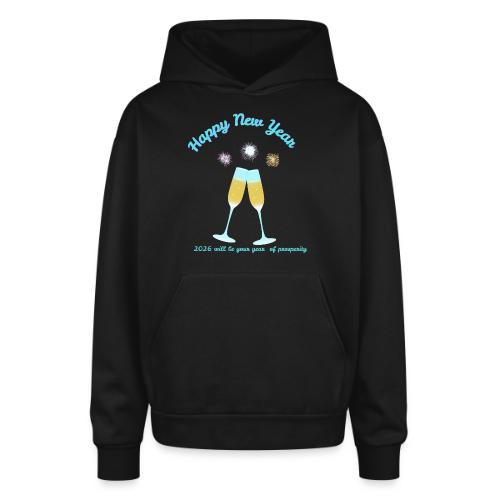 Happy New Year 2026 Prosperity Design - Oversized Hooded Sweatshirt