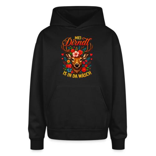 Mei Dirndl is in da Wäsch - Oversized Hooded Sweatshirt
