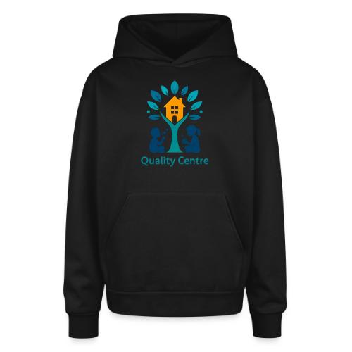 Quality Learning Center on Slim Fit Rib Women's - Oversized Hooded Sweatshirt