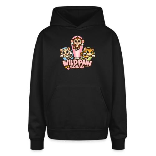 Wild Paw Squad Cute Animal Friends - Oversized Hooded Sweatshirt