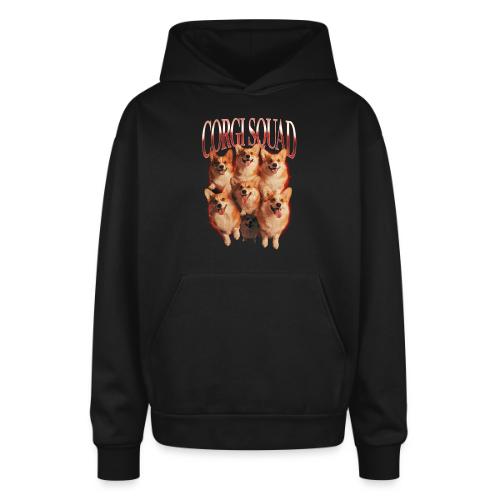 Corgi Squad Funny Dog Lover Vintage Shirt - Oversized Hooded Sweatshirt