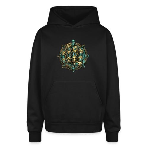 Cyberpunk Power Robot Hand - Oversized Hooded Sweatshirt