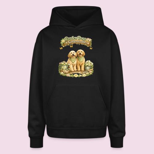 Garden Days & Goldendoodles Cozy Dog Lovers Design - Oversized Hooded Sweatshirt