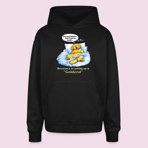 Funny Goldendoodle Sleeping design. - Oversized Hooded Sweatshirt