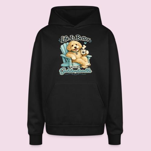 Life Is Better With My Goldendoodle - Oversized Hooded Sweatshirt