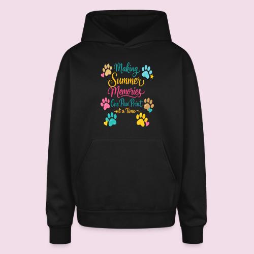 Making Summer Memories One Paw Print at a Time - Oversized Hooded Sweatshirt