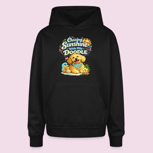Chasing Sunshine With My Doodle - Oversized Hooded Sweatshirt