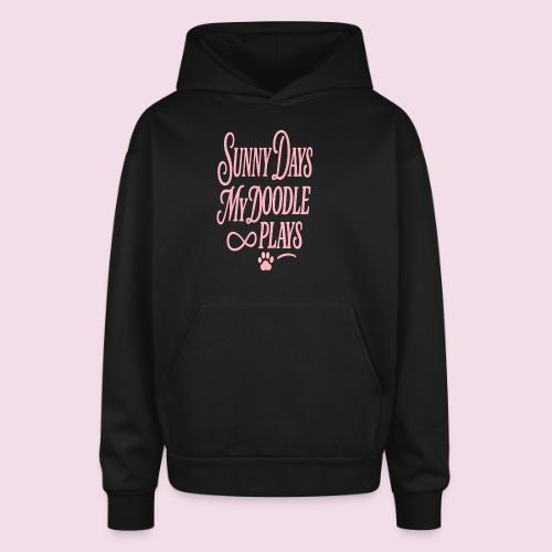 Sunny Days My Doodle Plays - Oversized Hooded Sweatshirt