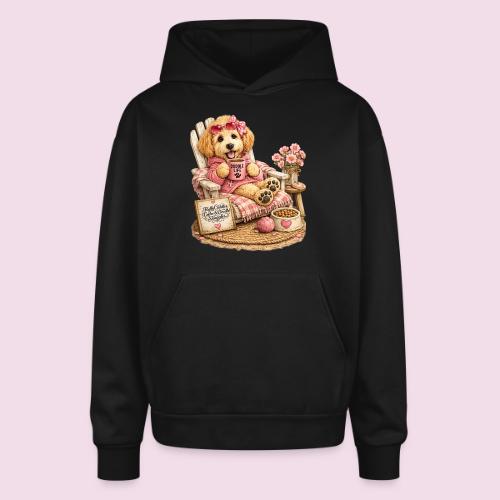 Just Enjoying Life Doodle Dog - Oversized Hooded Sweatshirt