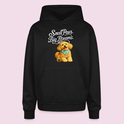 Small Paws Big Dreams Goldendoodle Puppy - Oversized Hooded Sweatshirt