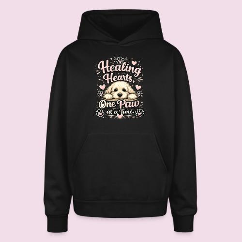 Healing Hearts, One Paw at a Time - Oversized Hooded Sweatshirt