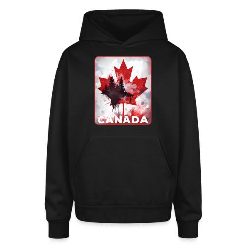 Canada's Maple Leaf Pride - Oversized Hooded Sweatshirt