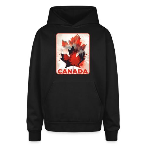 Canada Inked Leaf - Oversized Hooded Sweatshirt