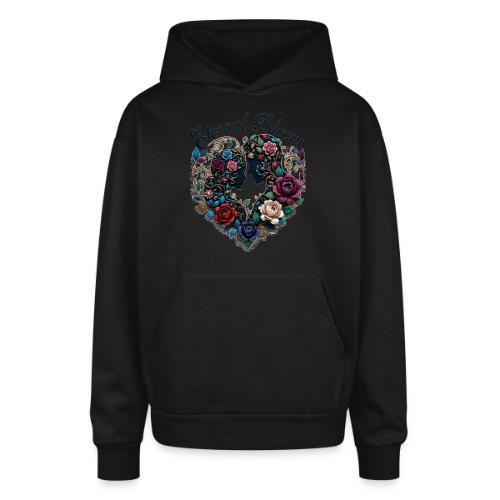 Eternal Bloom Embrace T-Shirt - Oversized Hooded Sweatshirt