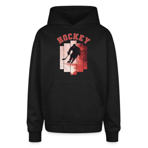 Hockey Spirit - Oversized Hooded Sweatshirt
