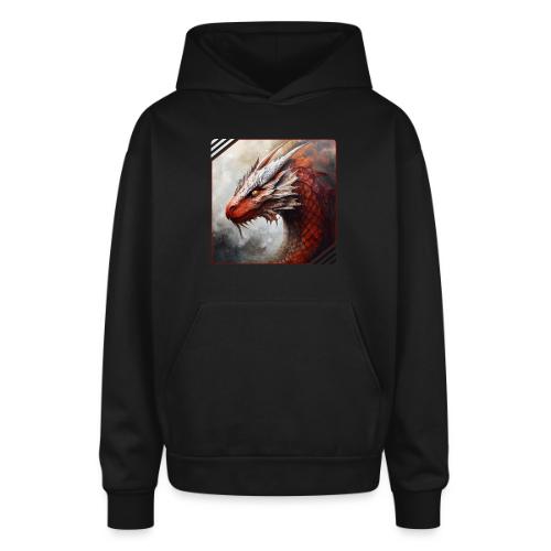 Mystic Dragon Realm - Oversized Hooded Sweatshirt