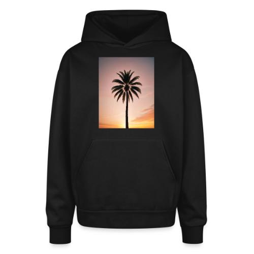 palm peace - Oversized Hooded Sweatshirt
