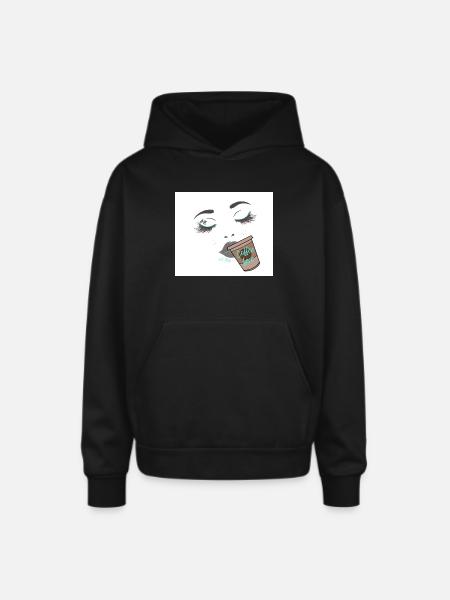 page 3 - Oversized Hooded Sweatshirt - black