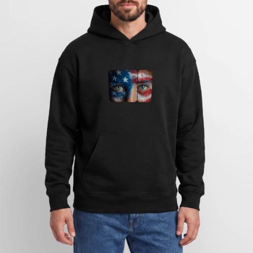 USA: Stars in Her Eyes - Oversized Hooded Sweatshirt