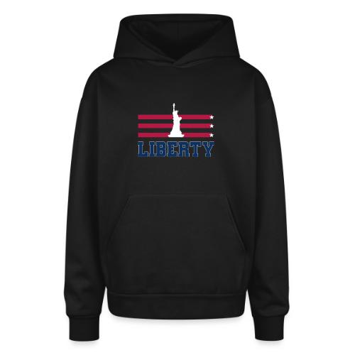 USA: Stars of Liberty - Oversized Hooded Sweatshirt