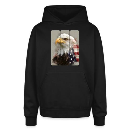USA: Eagle of the Free - Oversized Hooded Sweatshirt