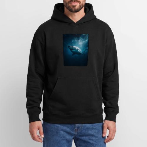 Great White Shark Ocean Design - Oversized Hooded Sweatshirt