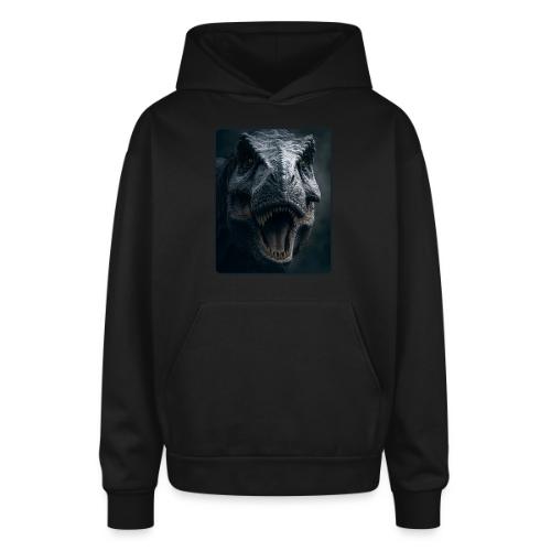 T Rex Cinematic Close-Up Design - Oversized Hooded Sweatshirt