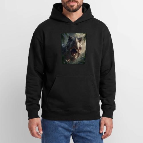 T Rex Jungle Roar Design - Oversized Hooded Sweatshirt