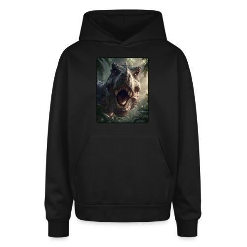 T Rex Jungle Roar Design - Oversized Hooded Sweatshirt