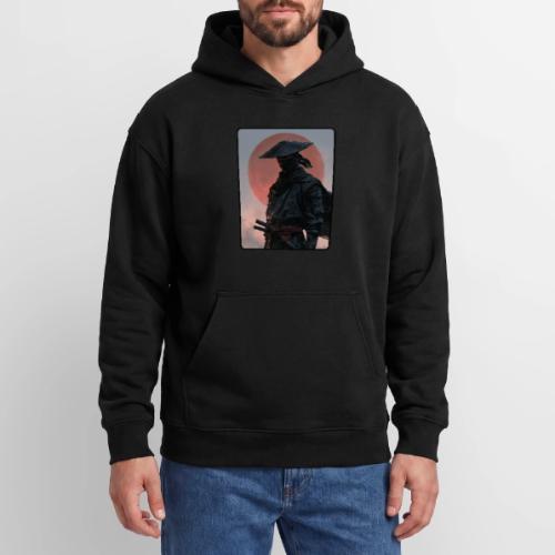 Ninja Warrior Under the Red Sun - Oversized Hooded Sweatshirt