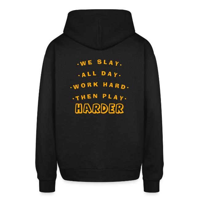 We Slay All Day Shiny Shirt Metallic Silver & Gold
