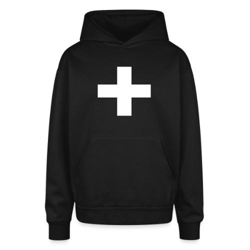 PLUS NO PERMISSION. LIGHT THE LEGACY - Oversized Hooded Sweatshirt