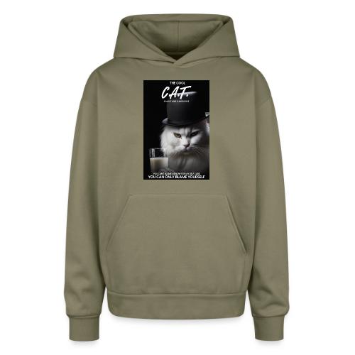 The Cool Cat - Oversized Hooded Sweatshirt