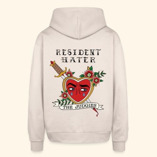 Resident Hater Black Font - Oversized Hooded Sweatshirt