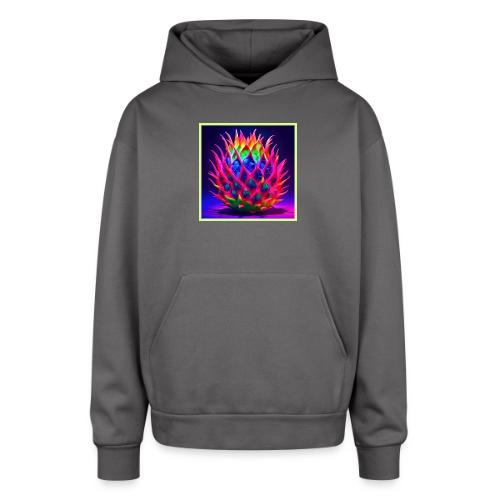 Electric Neon Dragon Fruit - Oversized Hooded Sweatshirt