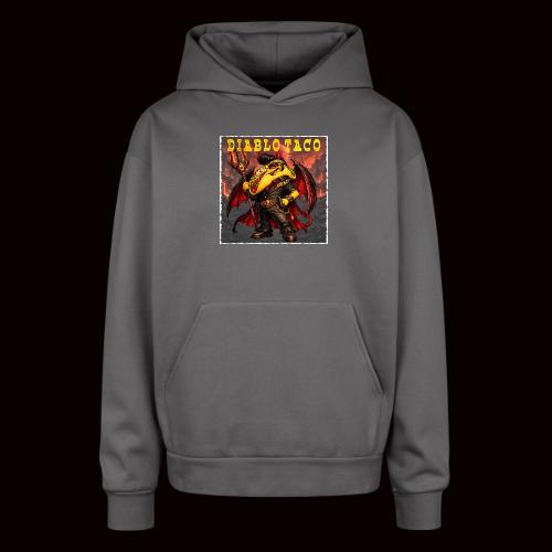 The Diablo Taco Spicy Demon Character - Oversized Hooded Sweatshirt