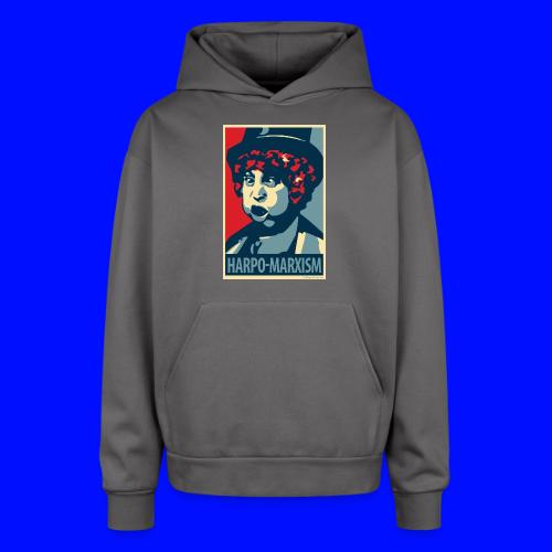 Harpo Marxism: parody of Obama poster - Oversized Hooded Sweatshirt