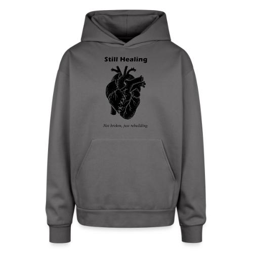 Self Healing Heart – Emotional Growth Design - Oversized Hooded Sweatshirt